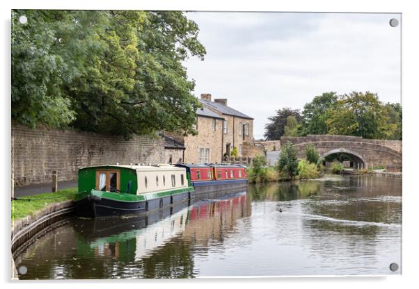 Lancaster canal Scene Acrylic by James Marsden