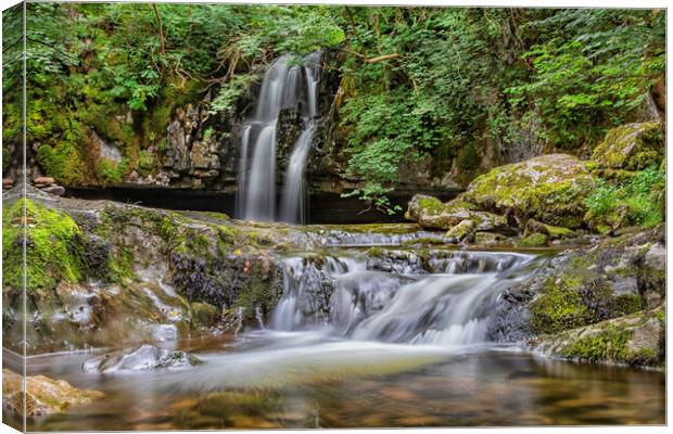 Gastack Beck Waterfalls Canvas Print by James Marsden