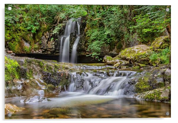 Gastack Beck Waterfalls Acrylic by James Marsden