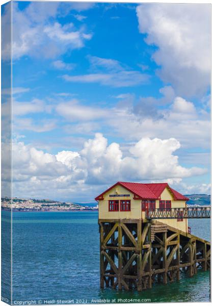 Old Mumbles Lifeboat Station Canvas Print by Heidi Stewart