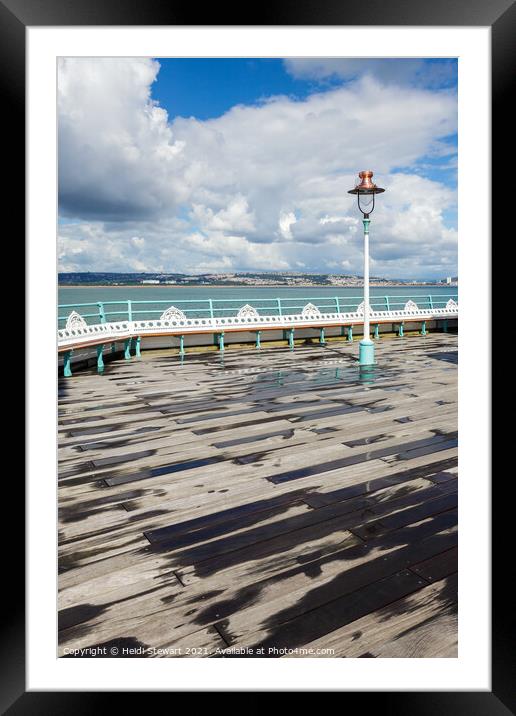 Mumbles Pier Framed Mounted Print by Heidi Stewart