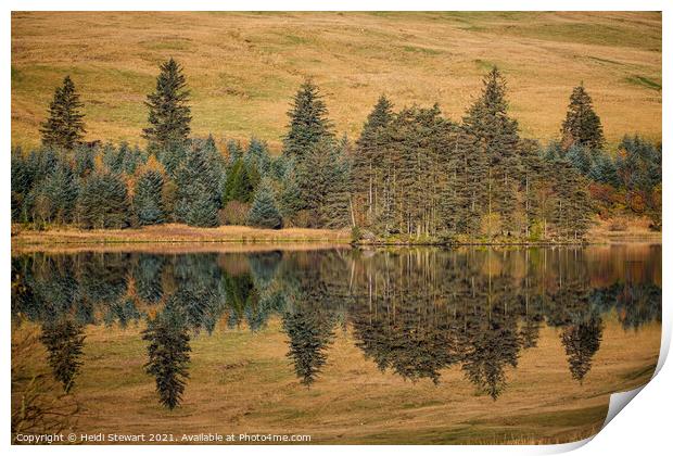 Autumnal Reflections Print by Heidi Stewart