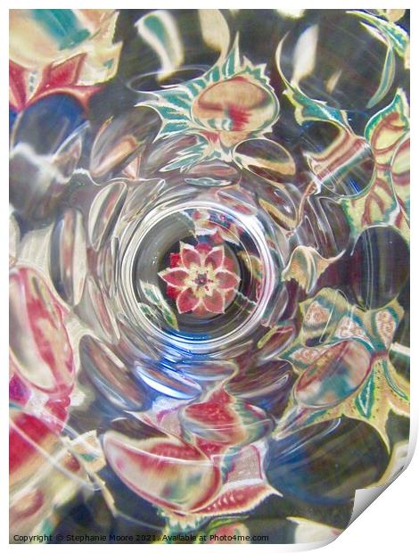 Flower Whirlwind Print by Stephanie Moore