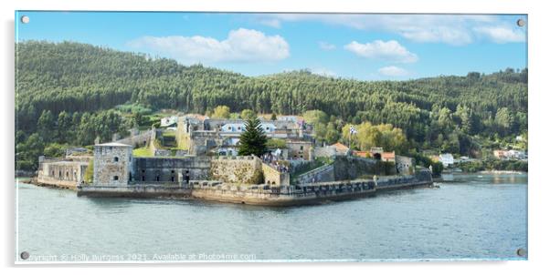 San Felipe Fortress: Galicia's Maritime Sentinel Acrylic by Holly Burgess