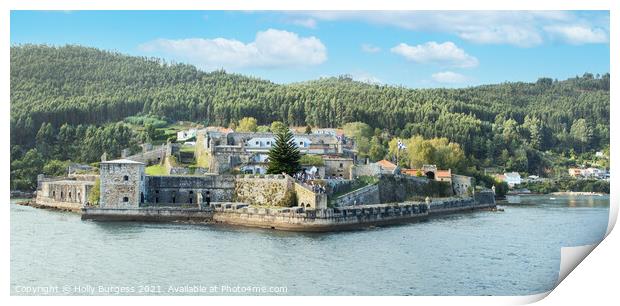 San Felipe Fortress: Galicia's Maritime Sentinel Print by Holly Burgess