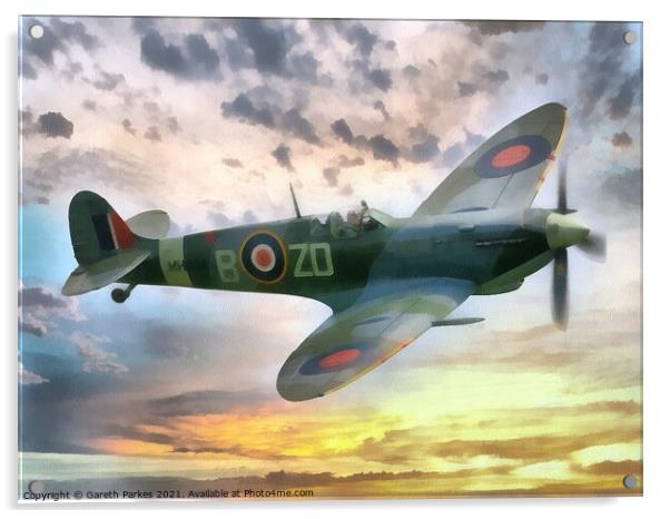 Spitfire MH-BZD Acrylic by Gareth Parkes