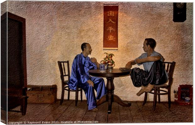 Chinese tea house Canvas Print by Raymond Evans
