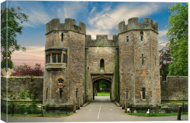 Bishop's Palace Wells Canvas Print by Alison Chambers