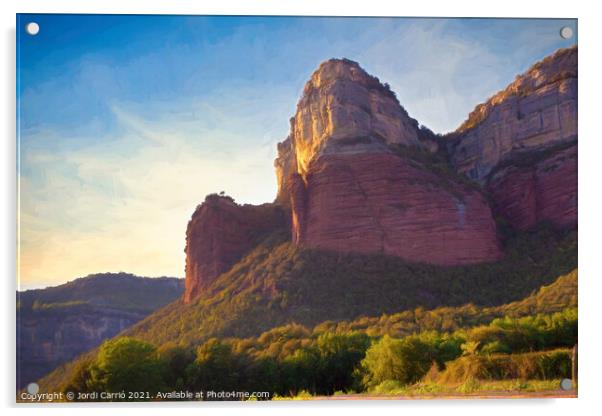 Cliff of the viewpoint of Puig de la Força, Tavertet - Pictures Acrylic by Jordi Carrio