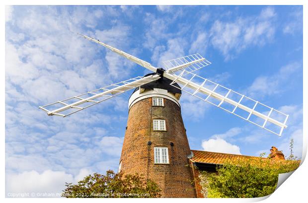 Weybourne Windmill, Norfolk Print by Graham Prentice