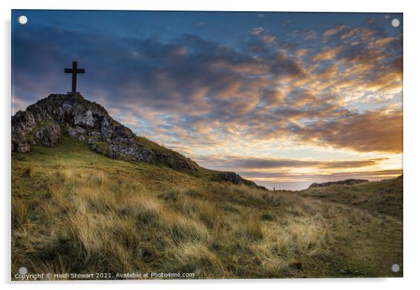 Llanddwyn Island Anglesey Acrylic by Heidi Stewart