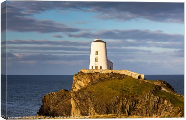 Tŵr Mawr Lighthouse Anglesey Canvas Print by Heidi Stewart