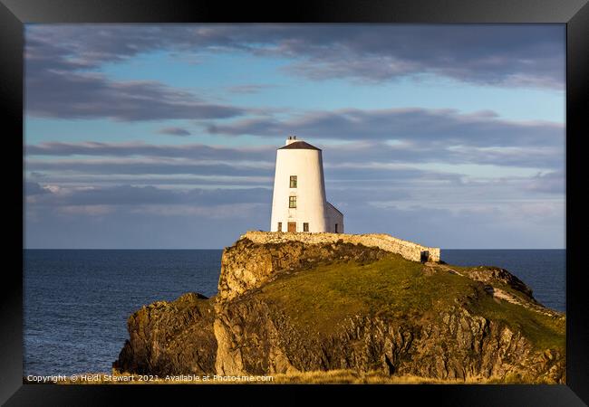 Tŵr Mawr Lighthouse Anglesey Framed Print by Heidi Stewart