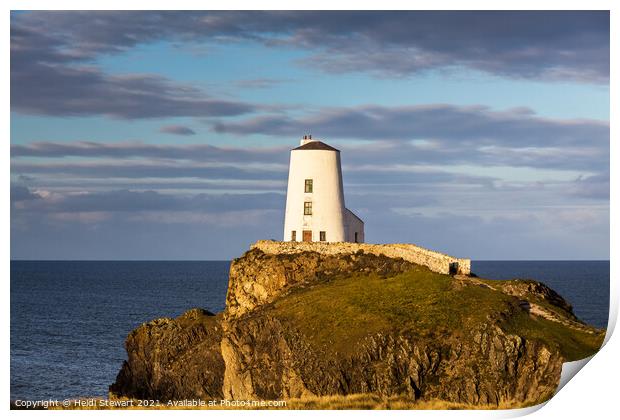 Tŵr Mawr Lighthouse Anglesey Print by Heidi Stewart