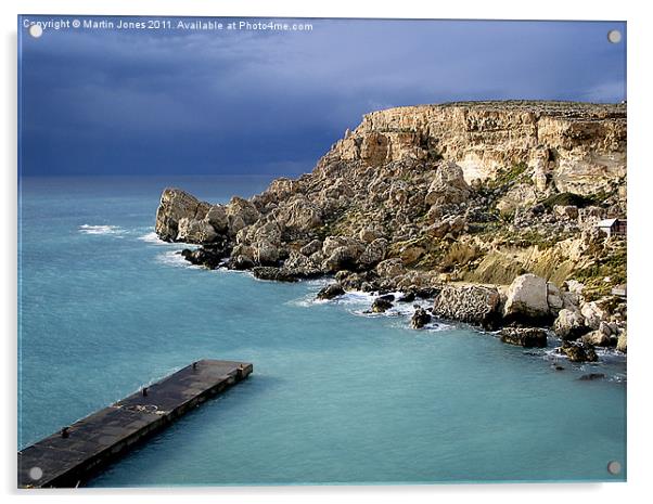 Cliffs in Malta Acrylic by K7 Photography