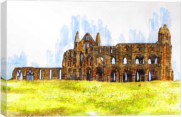 Whitby Abbey Canvas Print by Picture Wizard