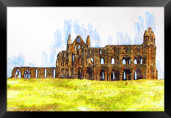 Whitby Abbey Framed Print by Picture Wizard