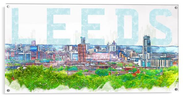 Leeds City Acrylic by Picture Wizard