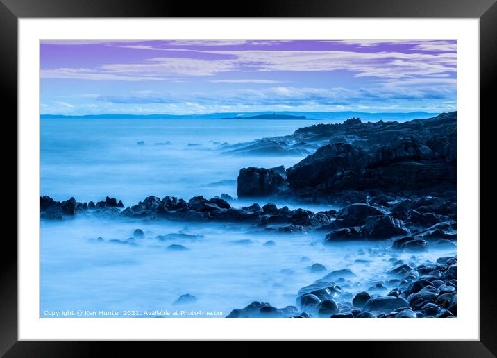 The Wild Rocks of Crail Framed Mounted Print by Ken Hunter