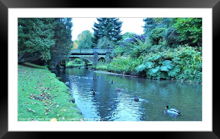 Tranquil Buxton Pavilion Gardens Framed Mounted Print by Mark Chesters