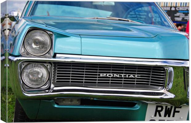 Pontiac Classic American Motor Car Canvas Print by Andy Evans Photos