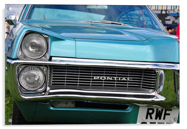 Pontiac Classic American Motor Car Acrylic by Andy Evans Photos