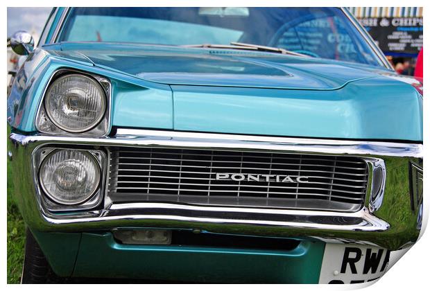 Pontiac Classic American Motor Car Print by Andy Evans Photos