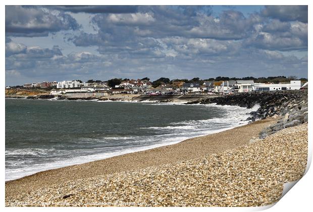 Picturesque Milford on Sea Print by Roger Mechan