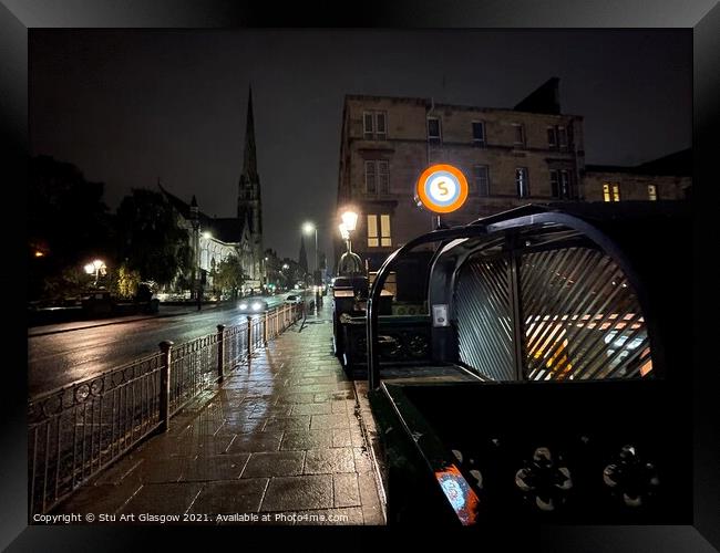 Great  Western Road Glasgow Framed Print by Stu Art Glasgow