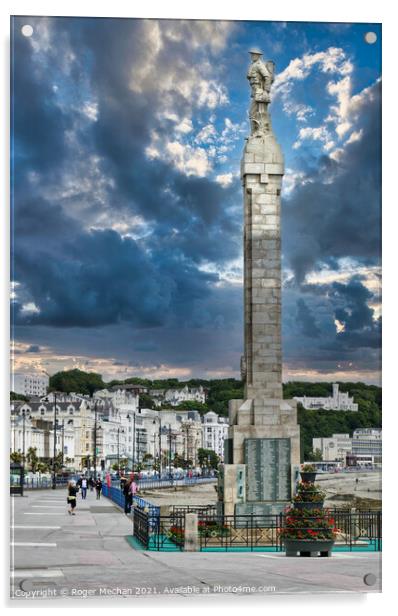 Remembrance Column on Douglas Promenade Acrylic by Roger Mechan