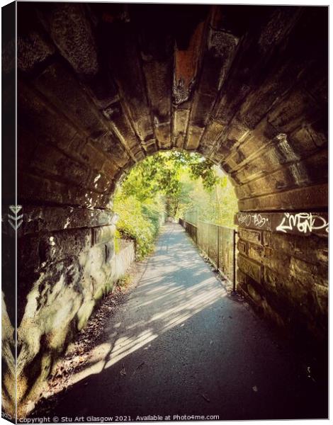 Light At The End Of The Tunnel  Canvas Print by Stu Art Glasgow