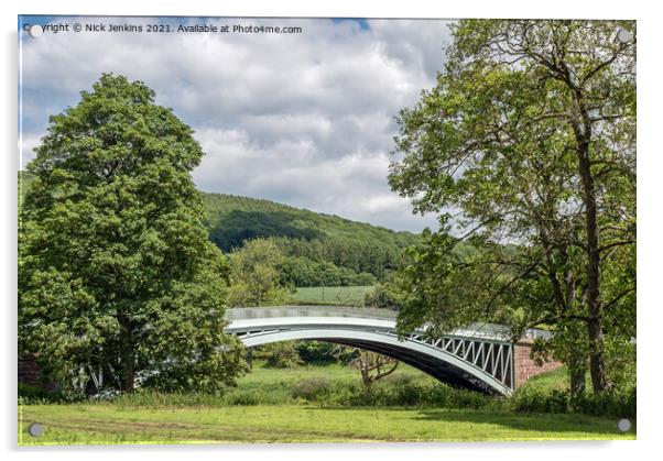 Bigsweir Bridge River Wye Monmouthshire Acrylic by Nick Jenkins