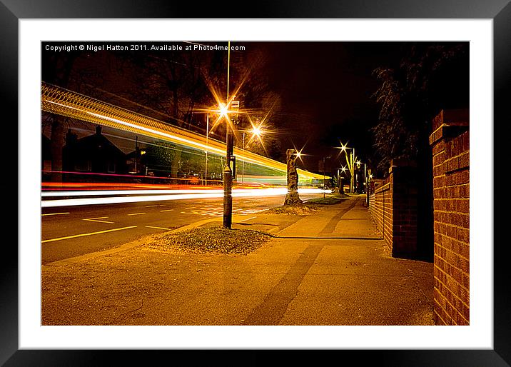 Light Speed Framed Mounted Print by Nigel Hatton
