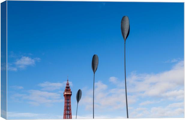 Giant spoon sculptures Canvas Print by Jason Wells