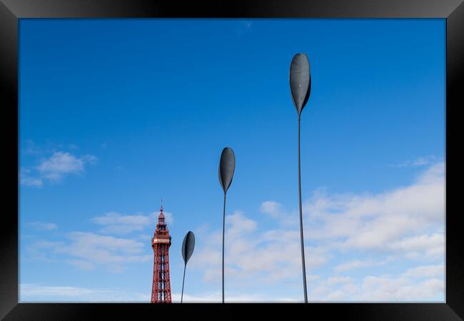 Giant spoon sculptures Framed Print by Jason Wells