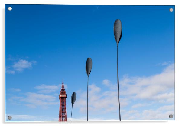 Giant spoon sculptures Acrylic by Jason Wells