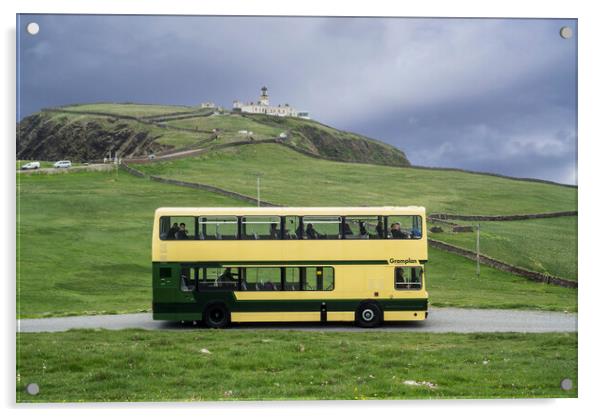 1988 Leyland Olympian Double-Decker Bus Acrylic by Arterra 