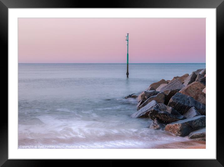 Early Morning Calm at West Bay, Dorset Framed Mounted Print by Paul Tuckley