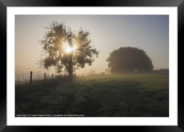 Early Morning Mist Framed Mounted Print by Kevin Payne