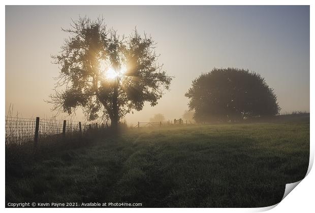 Early Morning Mist Print by Kevin Payne