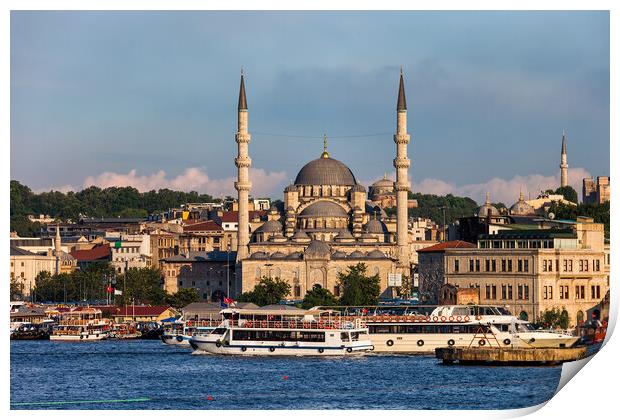City of Istanbul in Turkey Print by Artur Bogacki
