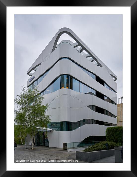 Ottobock Science Center Building exterior in Berlin Framed Mounted Print by Luis Pina