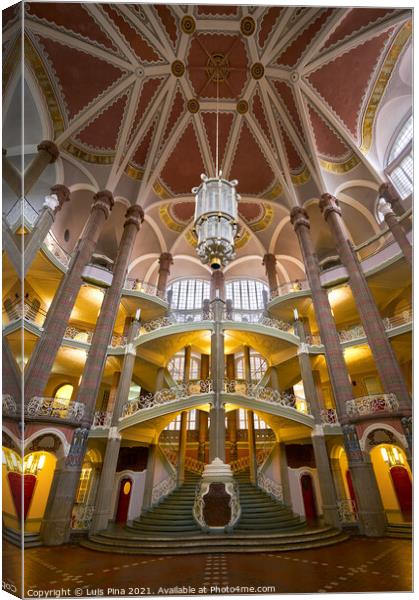 City Courthouse Landgericht building interior in Berlin Canvas Print by Luis Pina