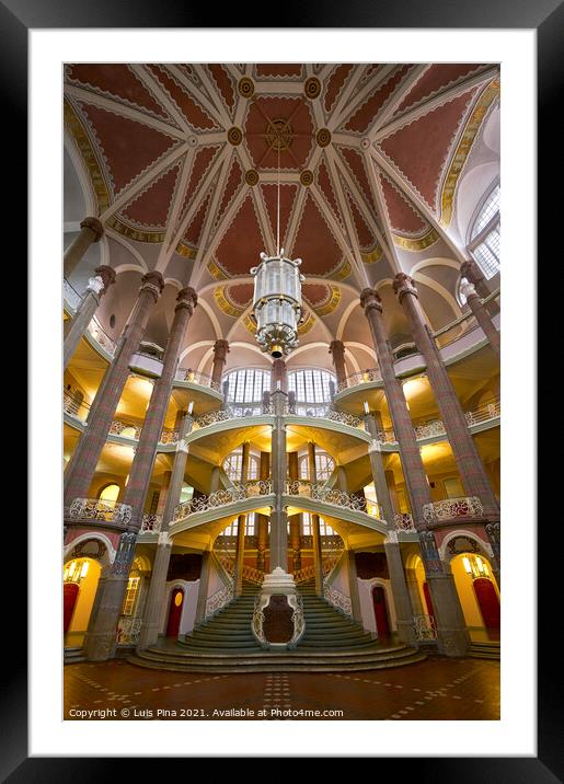City Courthouse Landgericht building interior in Berlin Framed Mounted Print by Luis Pina