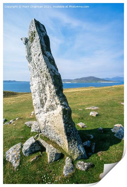 Macleod's Standing Stone, Isle of Harris Print by Photimageon UK