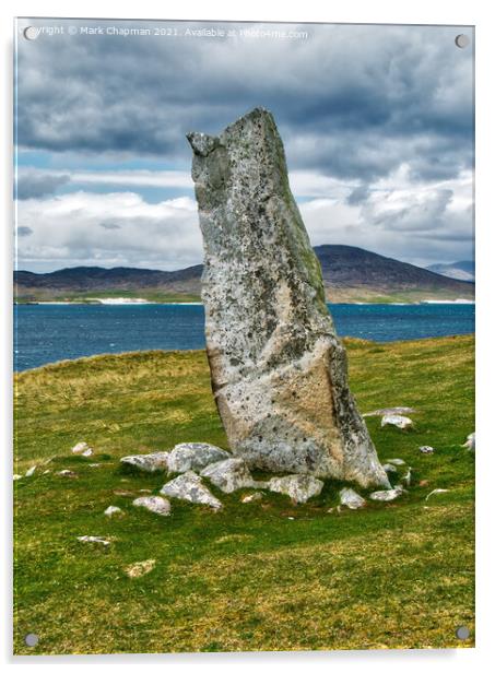 Macleod's Standing Stone, Isle of Harris Acrylic by Photimageon UK
