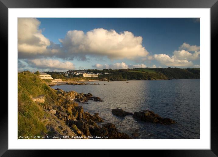 Mountbatten Bay, Plymouth Framed Mounted Print by Simon Armstrong