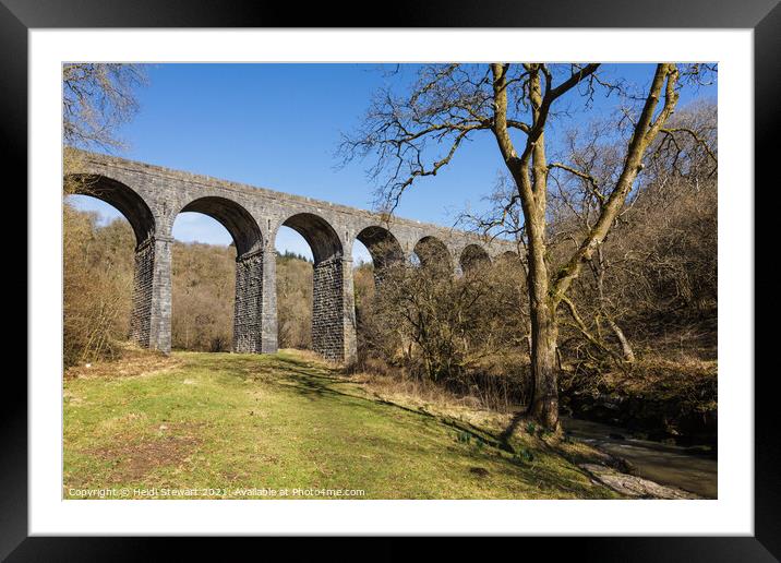 Pontsarn Viaduct Framed Mounted Print by Heidi Stewart