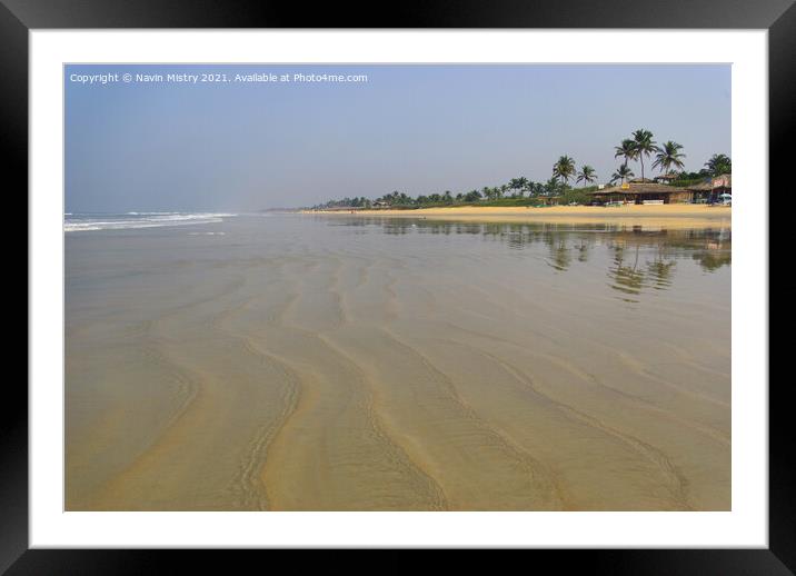 Benhaulim Beach, South Goa, India Framed Mounted Print by Navin Mistry