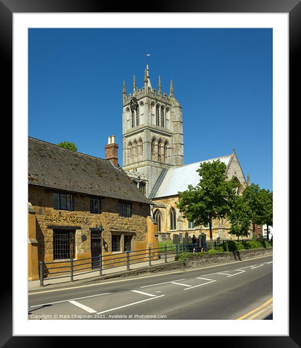 St Mary's Church and Anne of Cleves, Melton Mowbray Framed Mounted Print by Photimageon UK